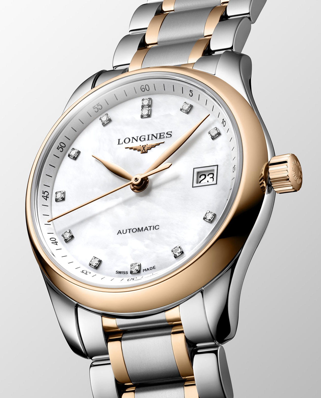 Оригинальные часы Longines Longines Master Collection L2.257.5.89.7 механические калибр механизма  общий вид